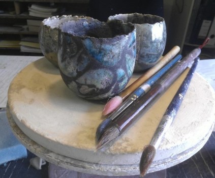 raku workshop i skælskør keramiker Bruuns hjørne nelly gaskin lene hansen